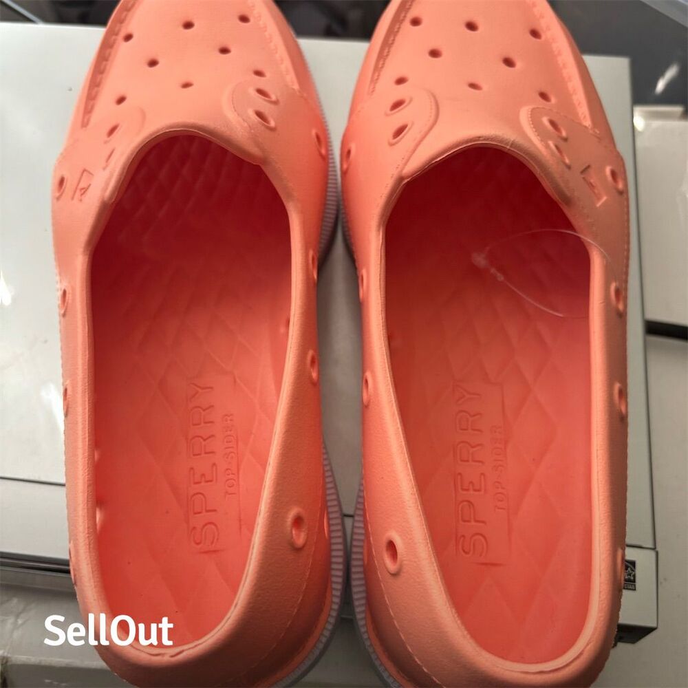 Sperry Women's Orange Boat Shoes Size 10m Lightweight Water-Friendly No Box